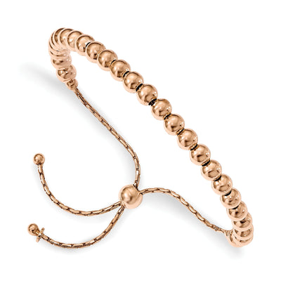 Silver Polished Beaded Adjustable Bracelet at $ 66.47 only from Jewelryshopping.com