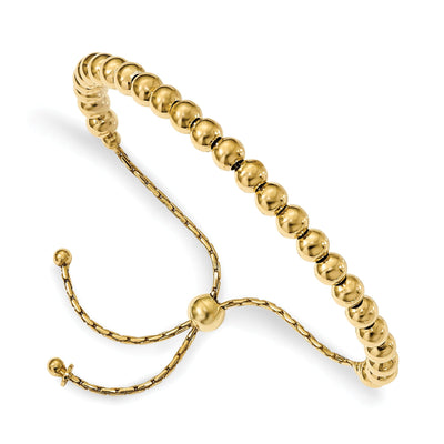 Silver Gold-tone Beaded Adjustable Bracelet at $ 66.47 only from Jewelryshopping.com