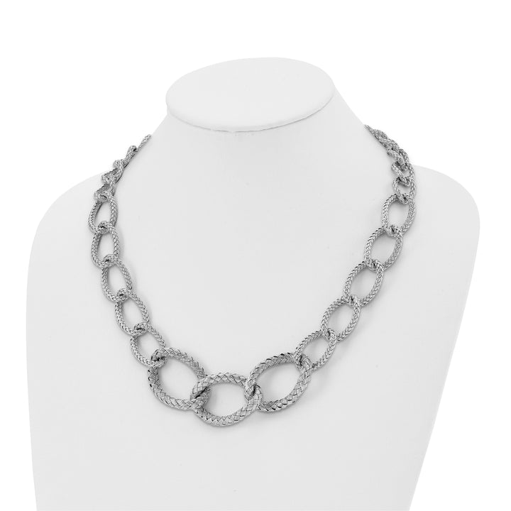 Sterling Silver Woven Necklace