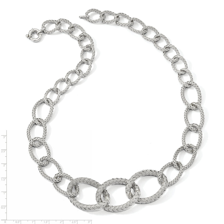 Sterling Silver Woven Necklace