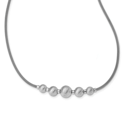 Sterling Silver Polished Necklace at $ 52.5 only from Jewelryshopping.com