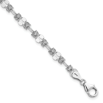 Leslies Sterling Silver Polished Fancy Bracelet at $ 46.2 only from Jewelryshopping.com