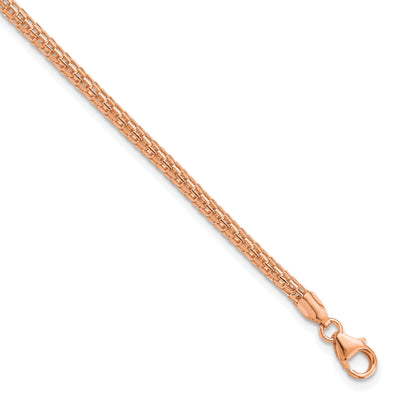 Sterling Silver Rose Gold Plated Fancy Bracelet at $ 48.89 only from Jewelryshopping.com