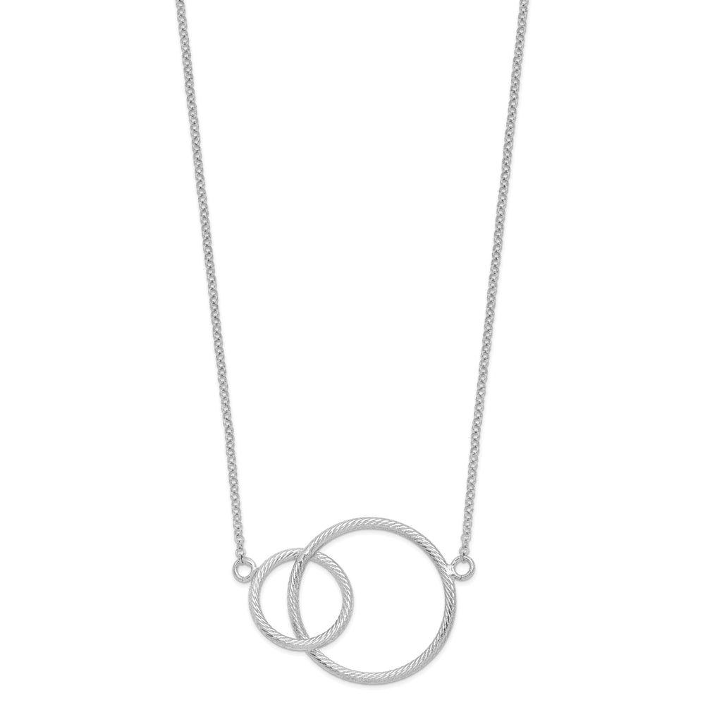 Silver Intertwined Circles Necklace