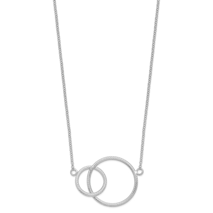 Silver Intertwined Circles Necklace