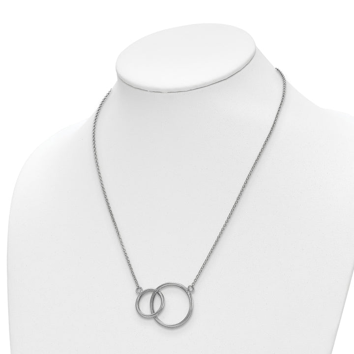 Silver Intertwined Circles Necklace