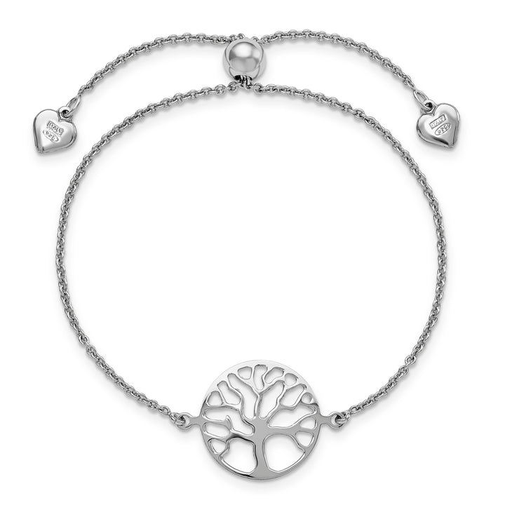 Silver Tree of Life Adjustable Bracelet