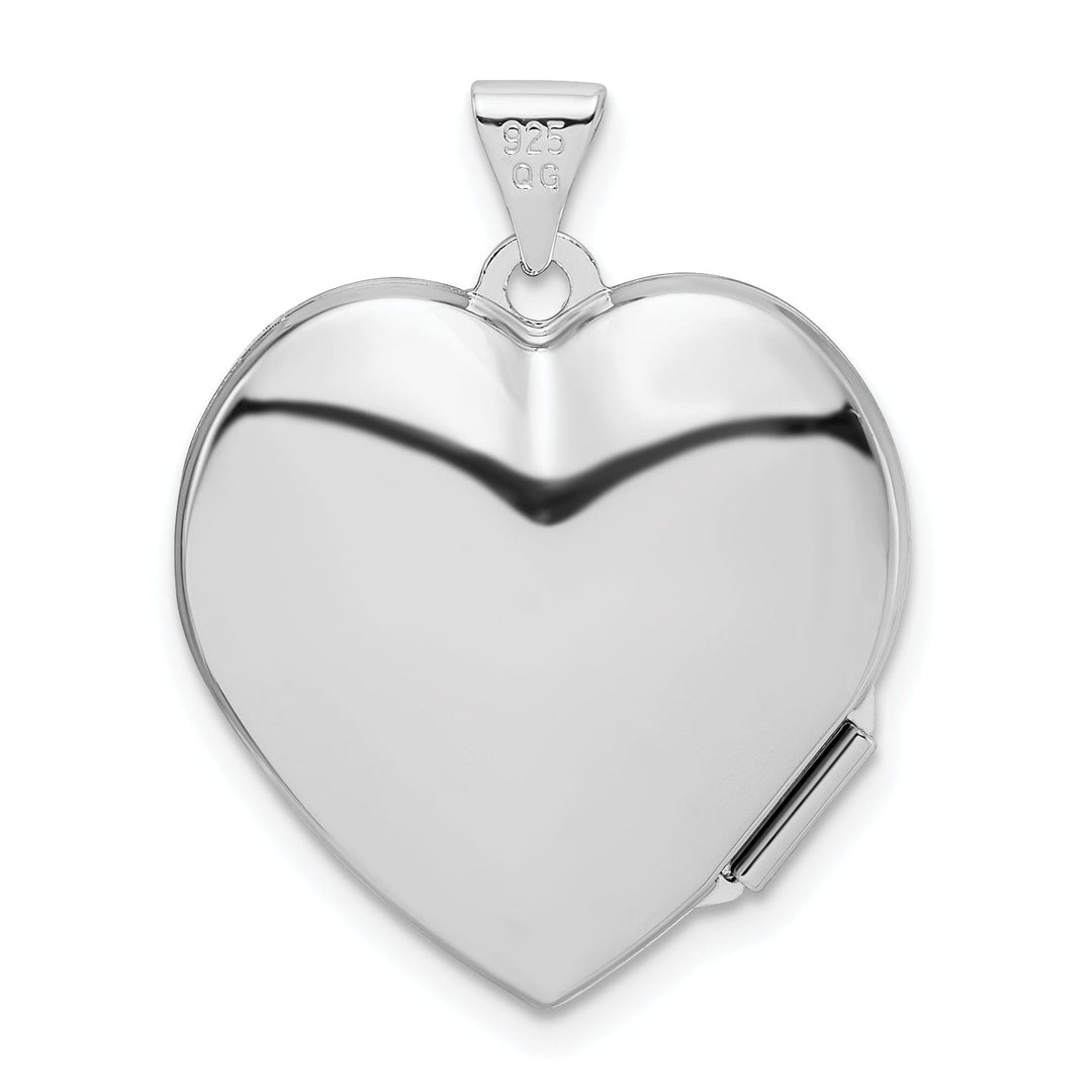 Sterling Silver Plain 2-Frame Heart Locket