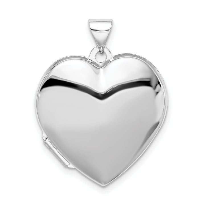 Sterling Silver Plain 2-Frame Heart Locket