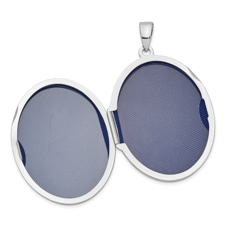 Sterling Silver Polished 2-Frame Oval Locket