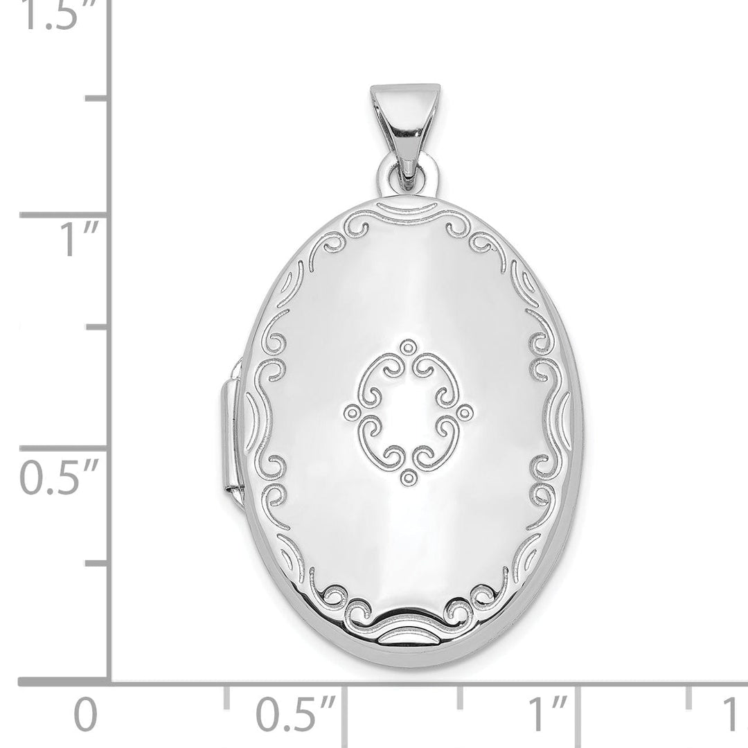 Sterling Silver 29mm Oval Locket