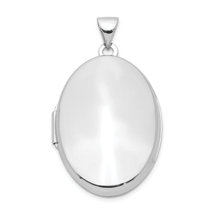 Sterling Silver Polished 26MM 2-Frame Oval Locket