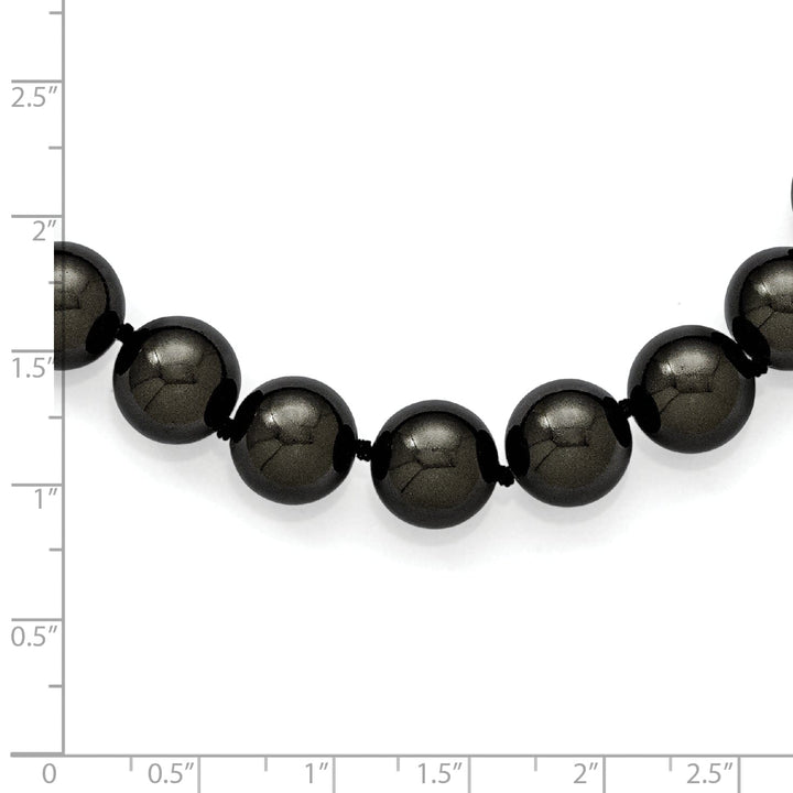 Majestik Black Pearl Hand Knotted Necklace