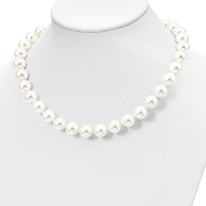 Majestik White Shell Pearl Necklace