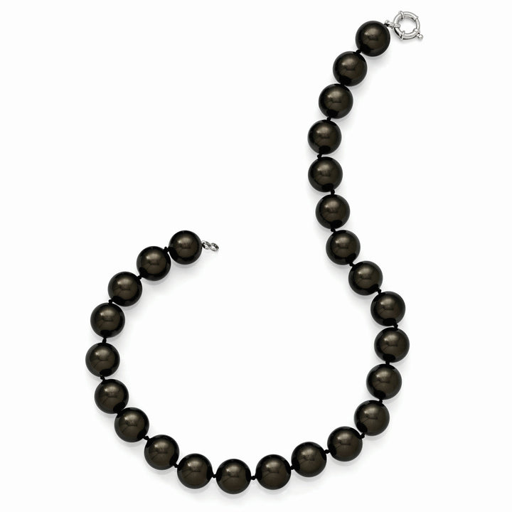 Majestik Black Pearl Hand Knotted Necklace