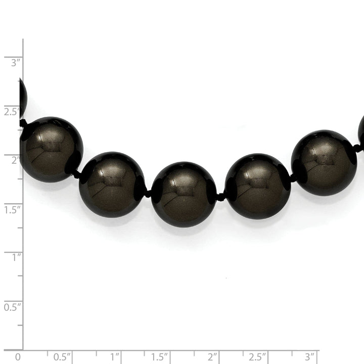 Majestik Black Pearl Hand Knotted Necklace