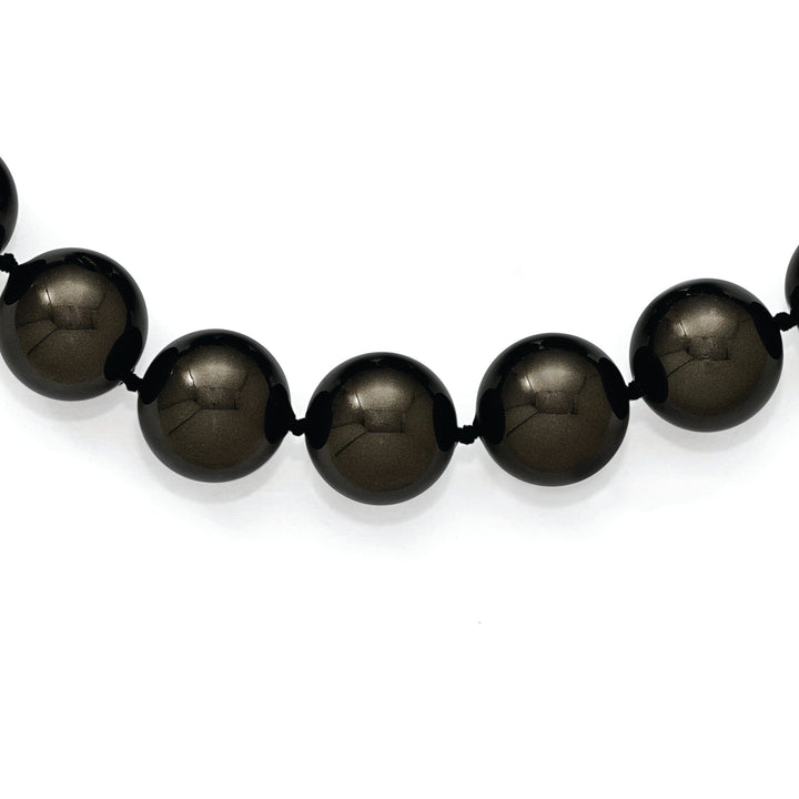 Majestik Black Pearl Hand Knotted Necklace