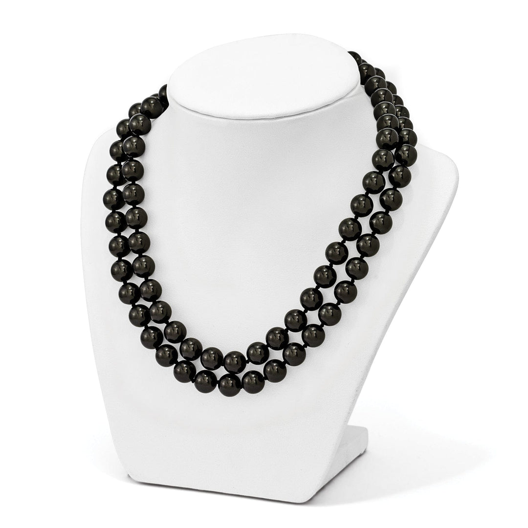 Majestik Black Shell Pearl Necklace