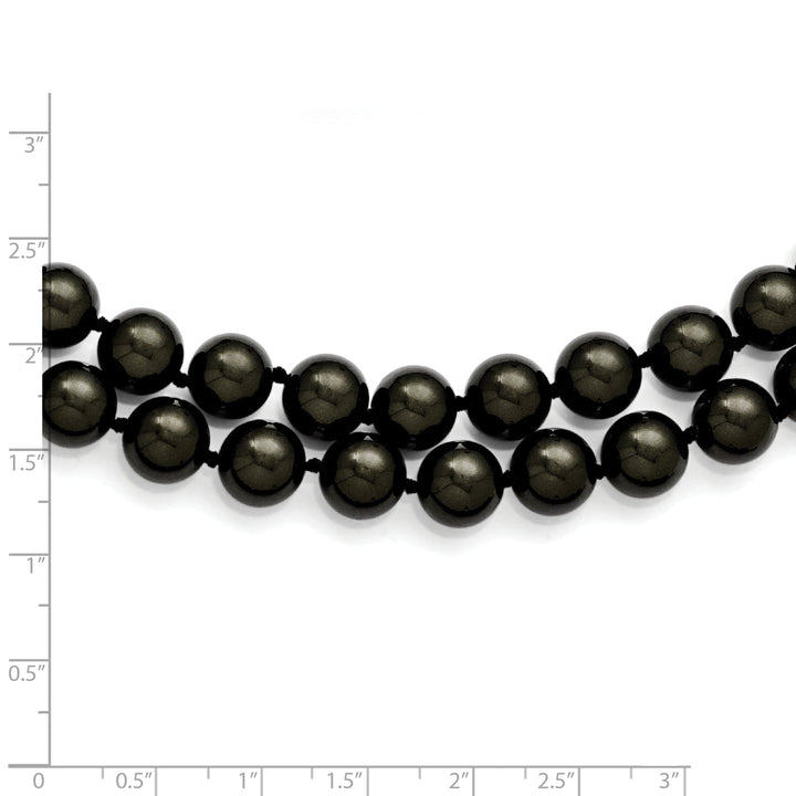 Majestik Black Shell Pearl Necklace