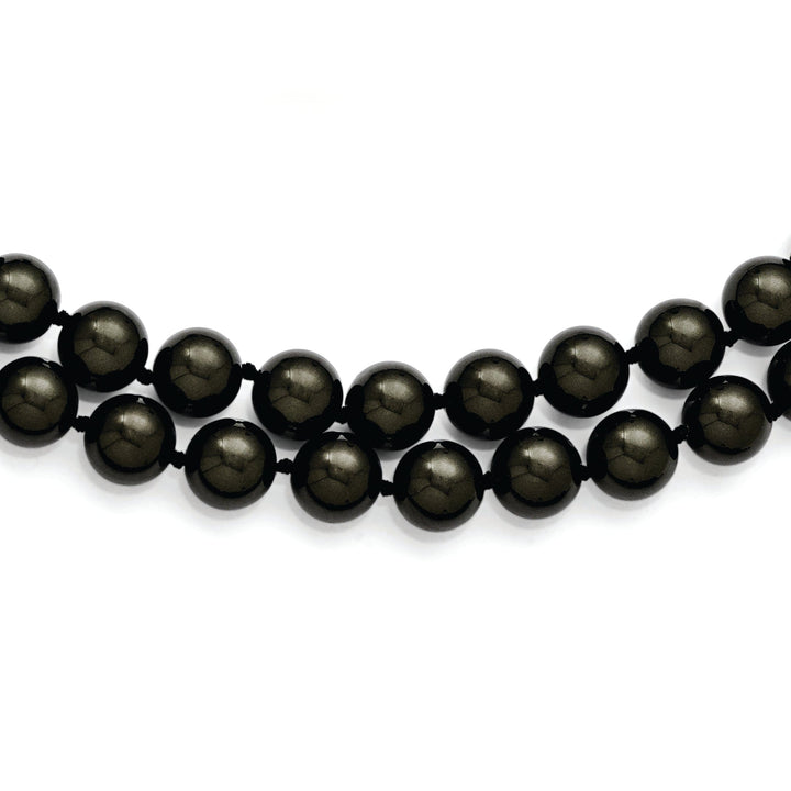 Majestik Black Shell Pearl Necklace