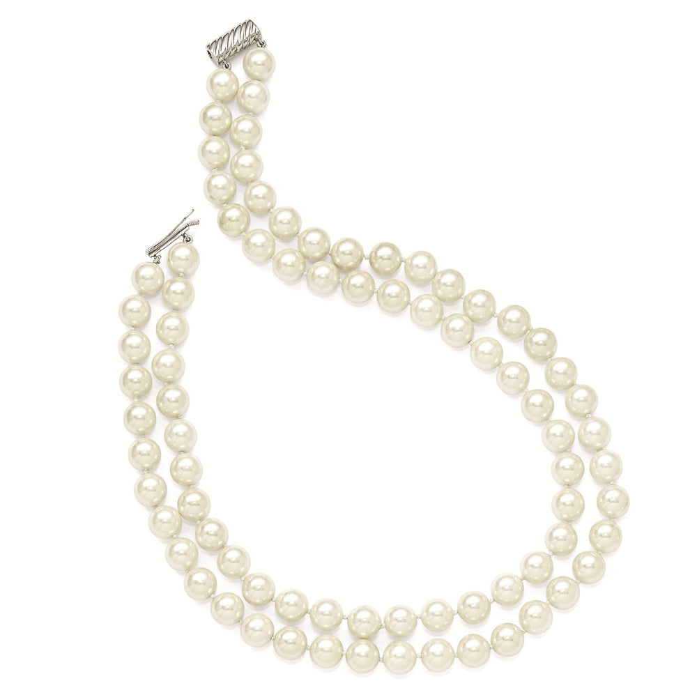 Majestik White Shell Pearl Necklace