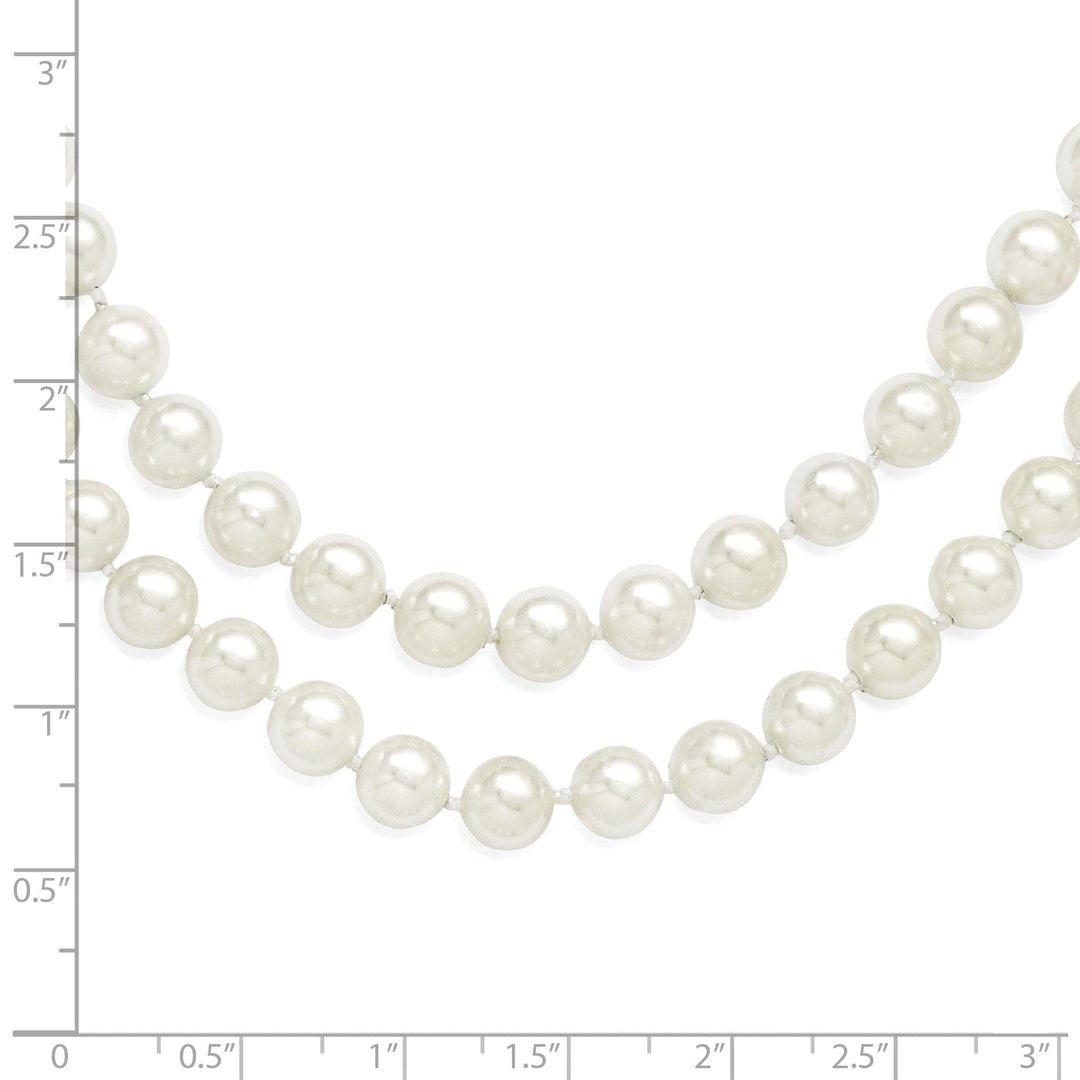 Majestik White Shell Pearl Necklace