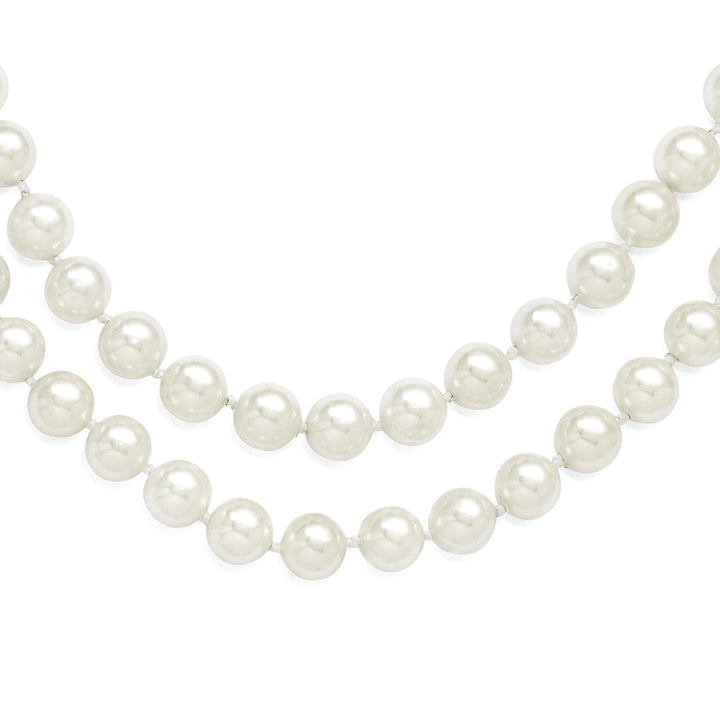 Majestik White Shell Pearl Necklace