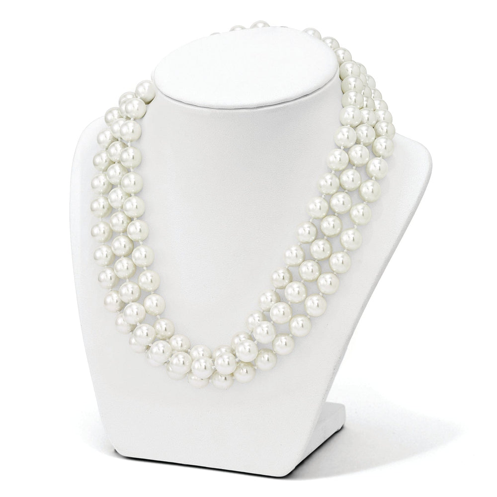 Majestik White Shell Pearl Necklace