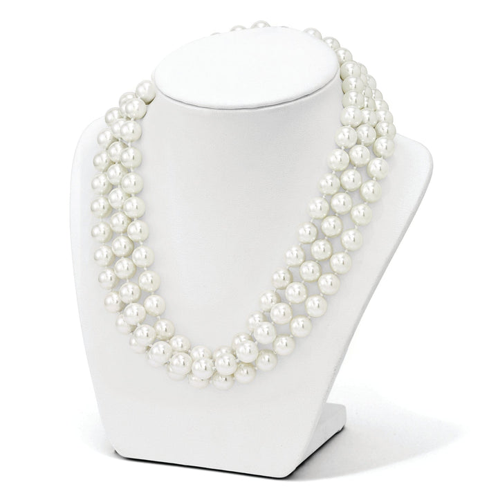 Majestik White Shell Pearl Necklace