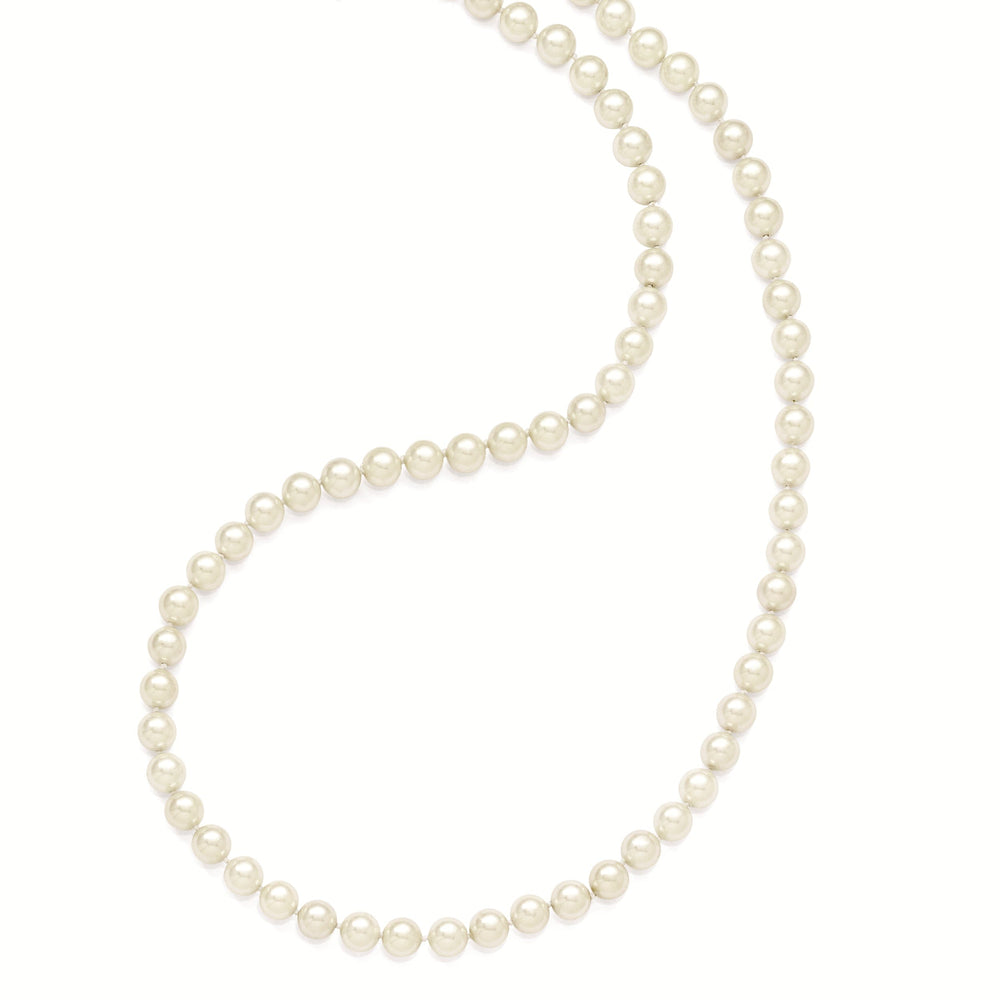 Majestik White Shell Pearl Slip On Necklace