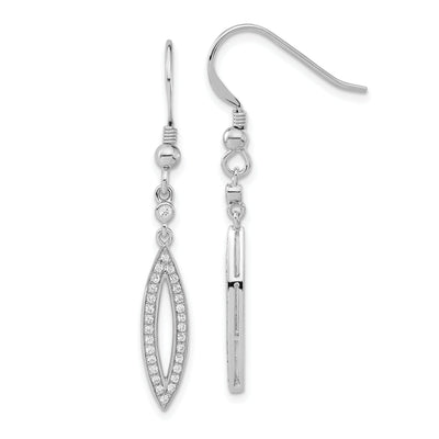 Sterling Silver Cubic Zirconia Dangle Earrings at $ 29.4 only from Jewelryshopping.com