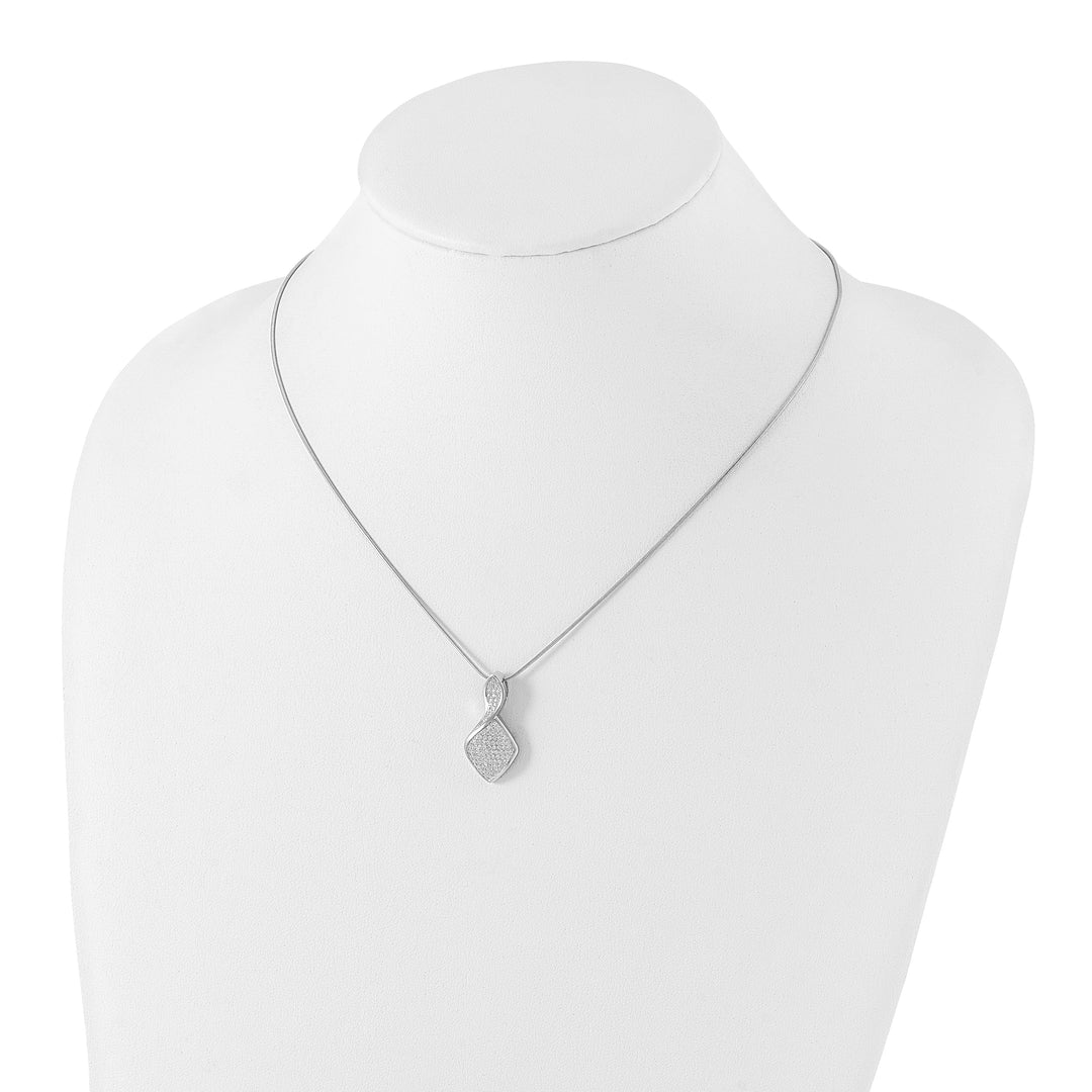 Sterling Silver Cubic Zirconia Necklace