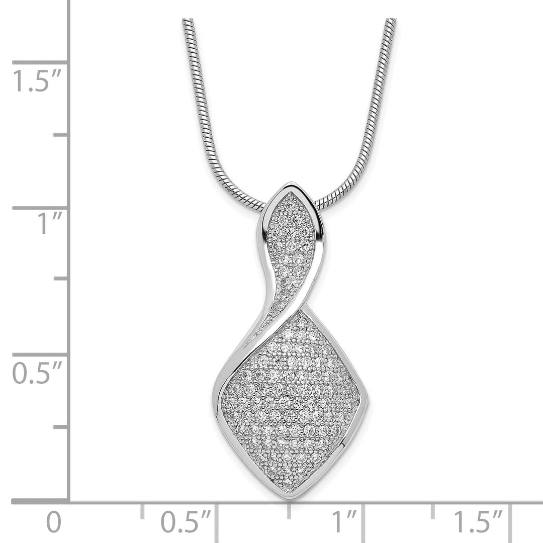 Sterling Silver Cubic Zirconia Necklace