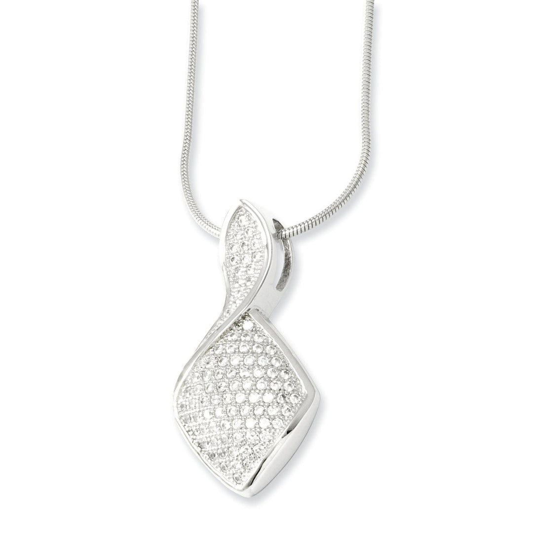 Sterling Silver Cubic Zirconia Necklace