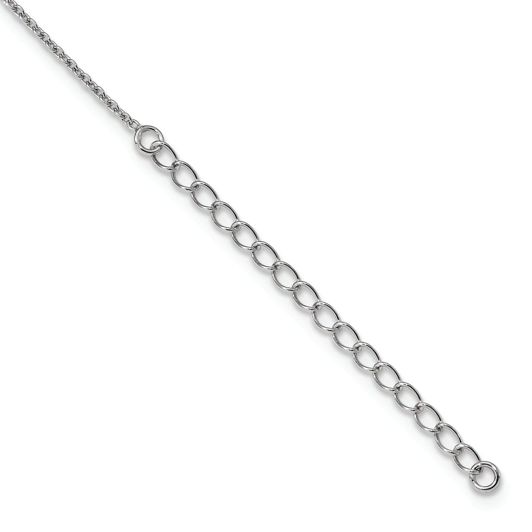 Sterling Silver Cubic Zirconia Oval Necklace