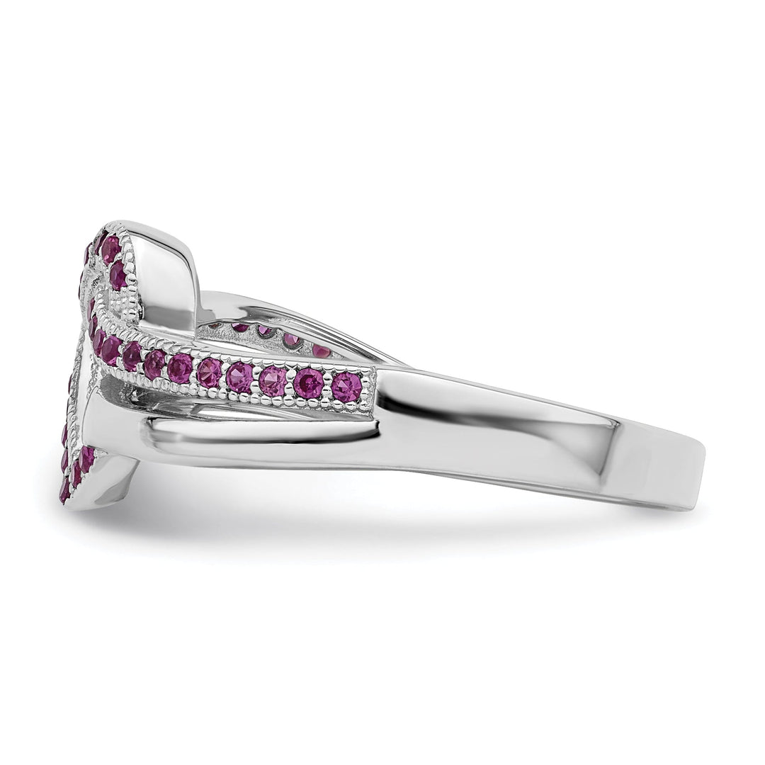 Sterling Silver Cubic Zirconia Heart Ring