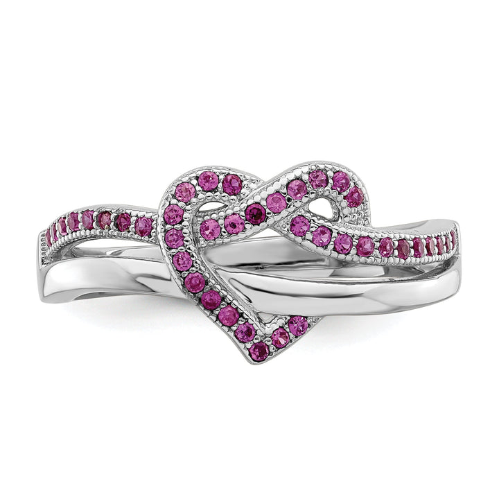 Sterling Silver Cubic Zirconia Heart Ring