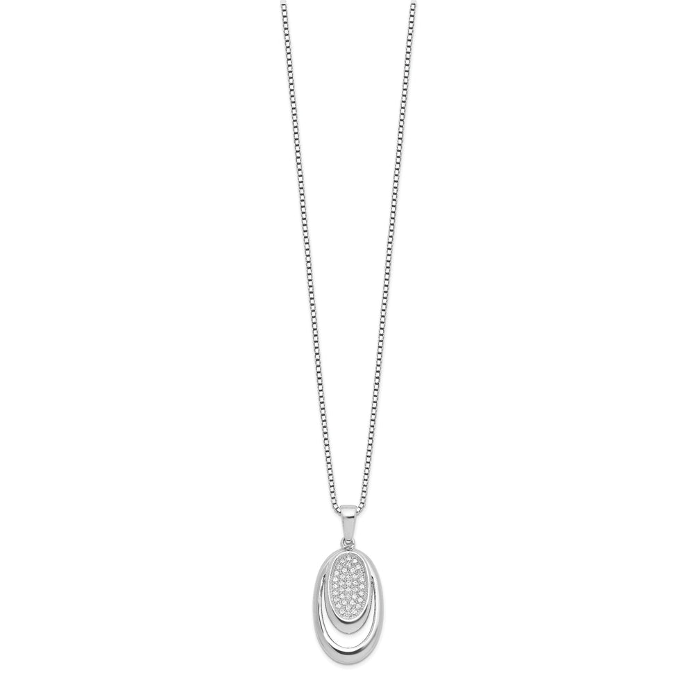 Sterling Silver Cubic Zirconia Necklace