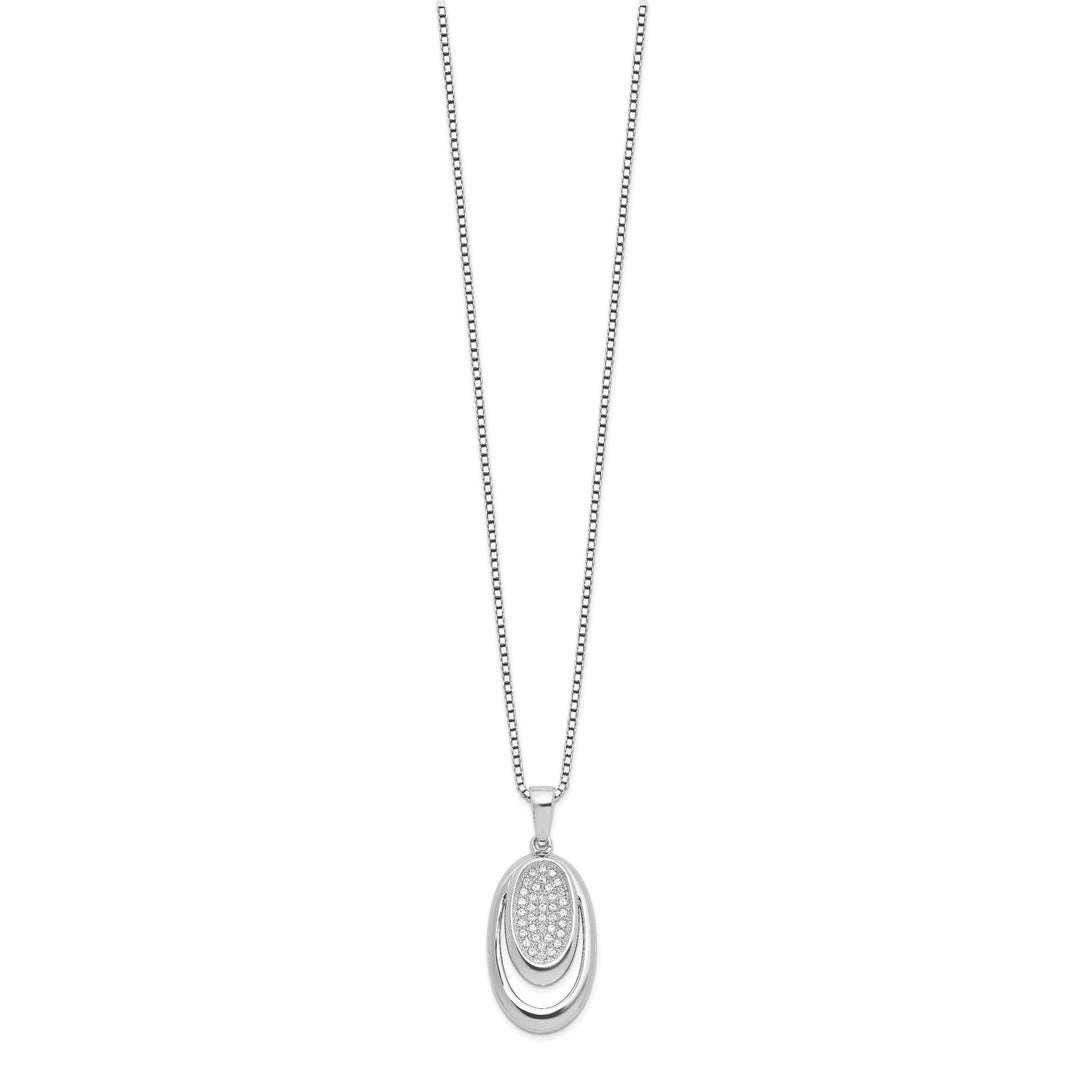 Sterling Silver Cubic Zirconia Necklace