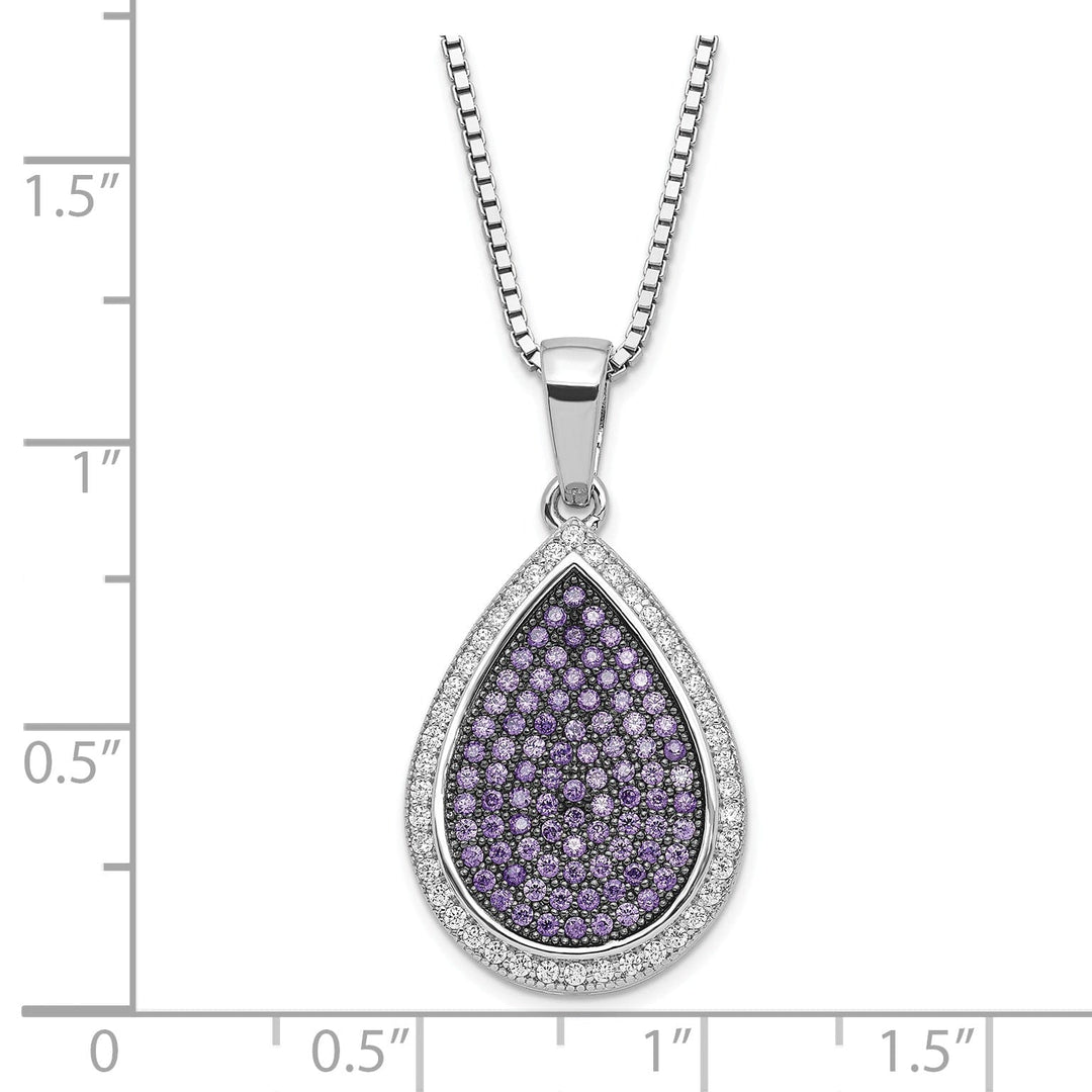 Sterling Silver Cubic Zirconia Necklace