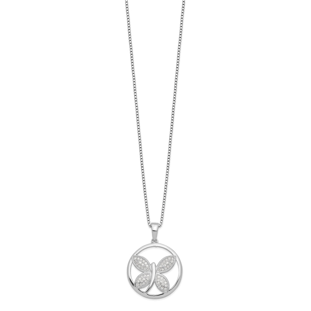 Sterling Silver Cubic Zirconia Necklace