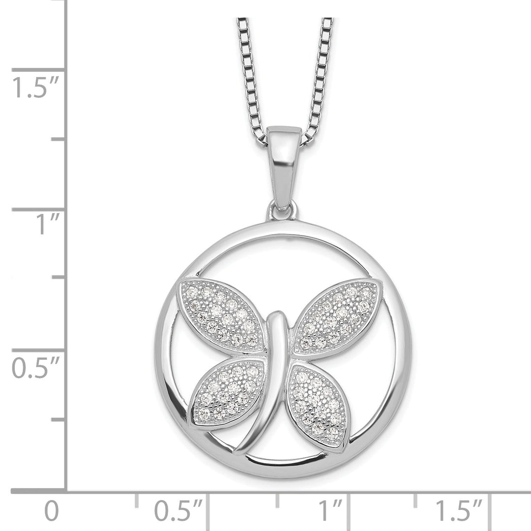 Sterling Silver Cubic Zirconia Necklace