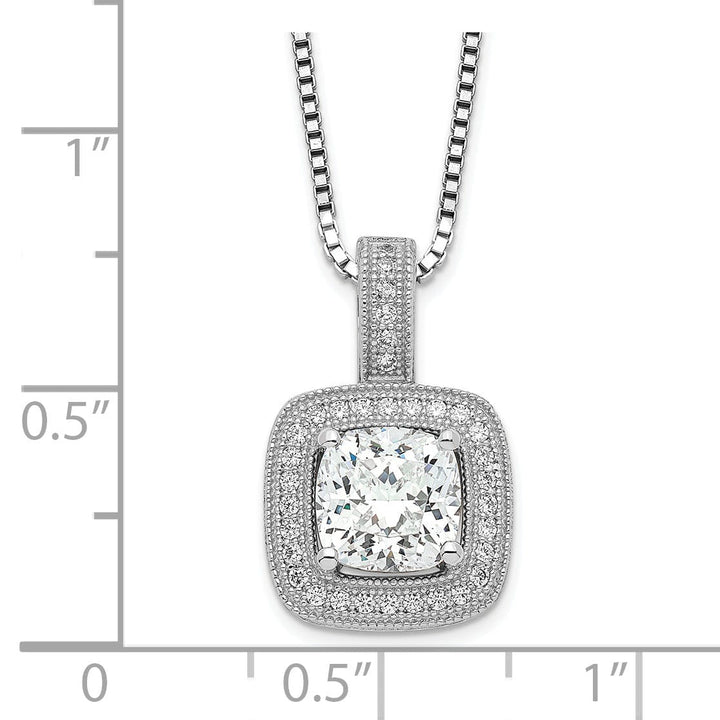 Sterling Silver Cubic Zirconia Necklace