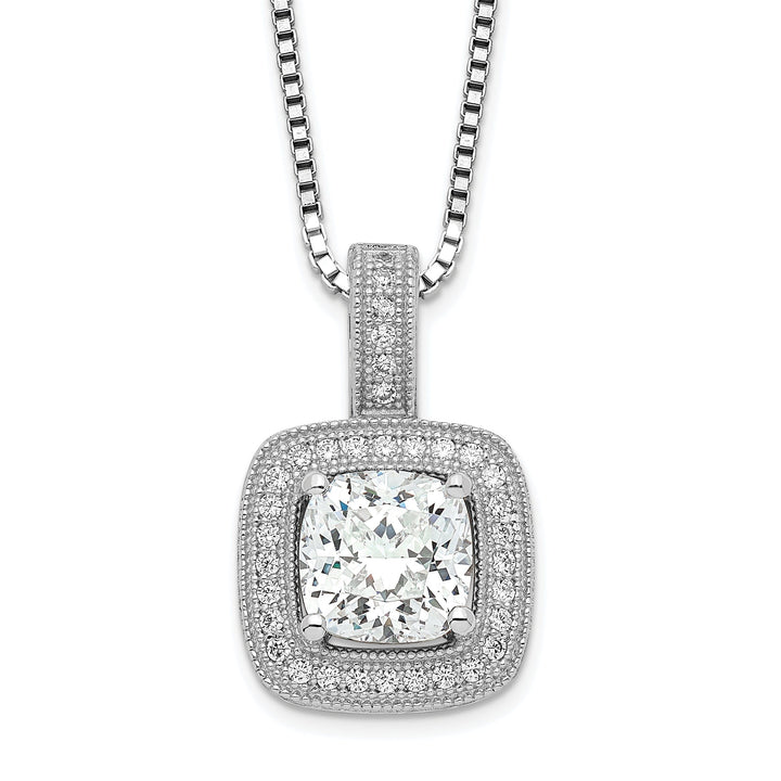 Sterling Silver Cubic Zirconia Necklace