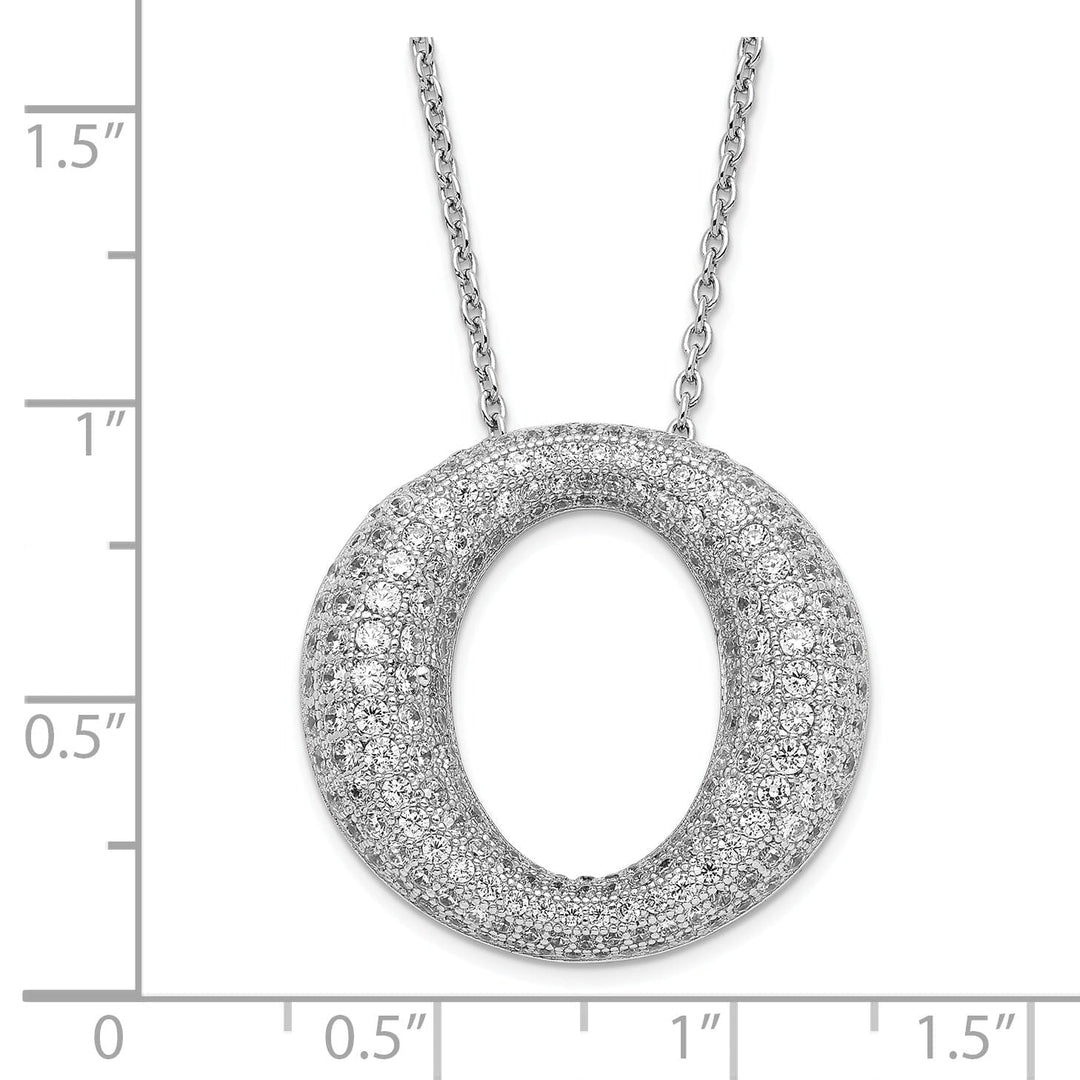 Sterling Silver Cubic Zirconia Necklace