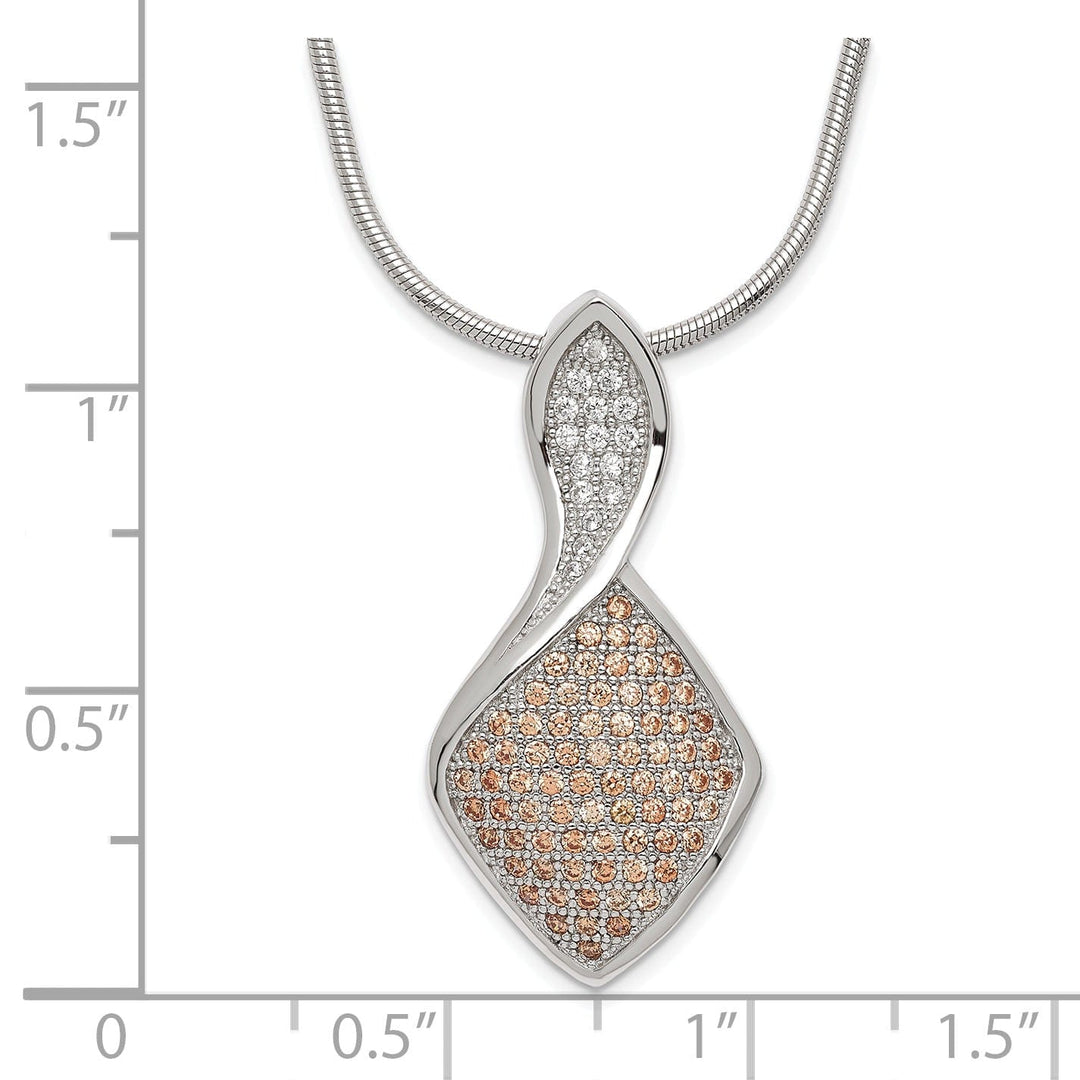 Sterling Silver Cubic Zirconia Necklace