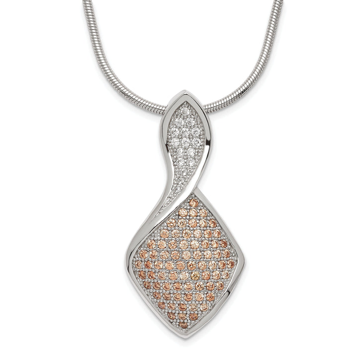 Sterling Silver Cubic Zirconia Necklace