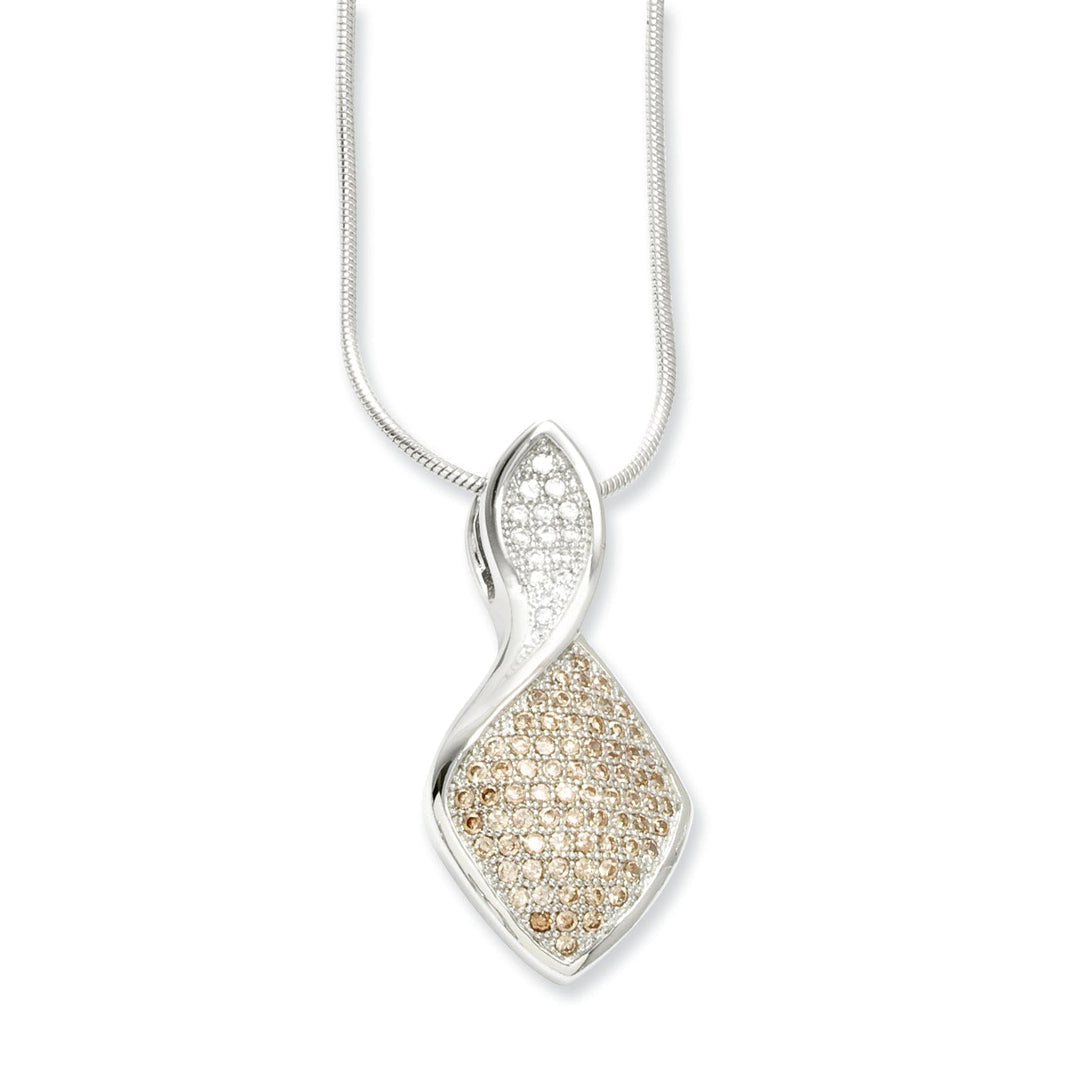 Sterling Silver Cubic Zirconia Necklace