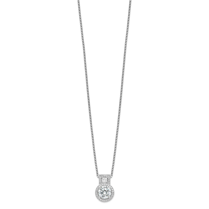 Sterling Silver Cubic Zirconia Necklace