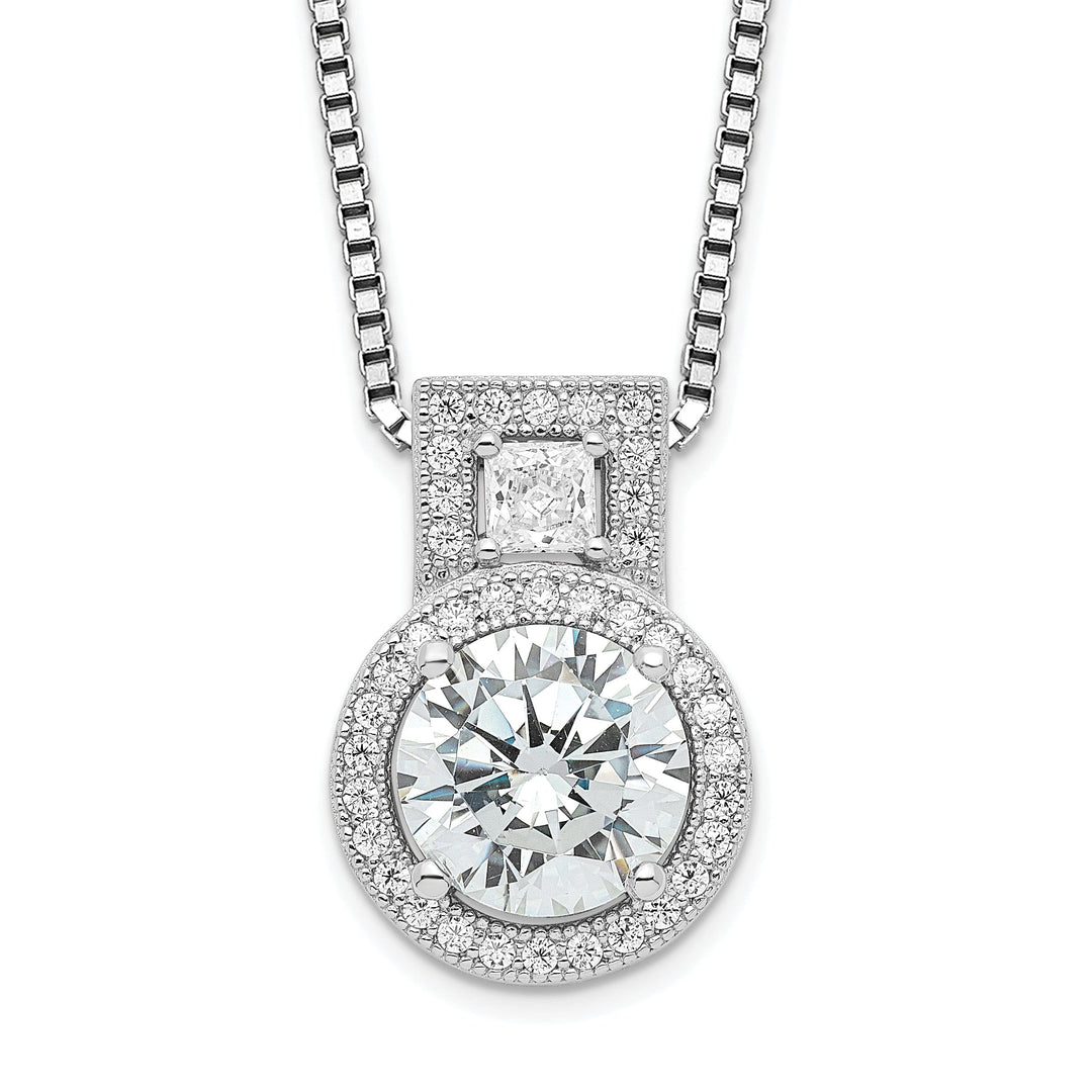 Sterling Silver Cubic Zirconia Necklace